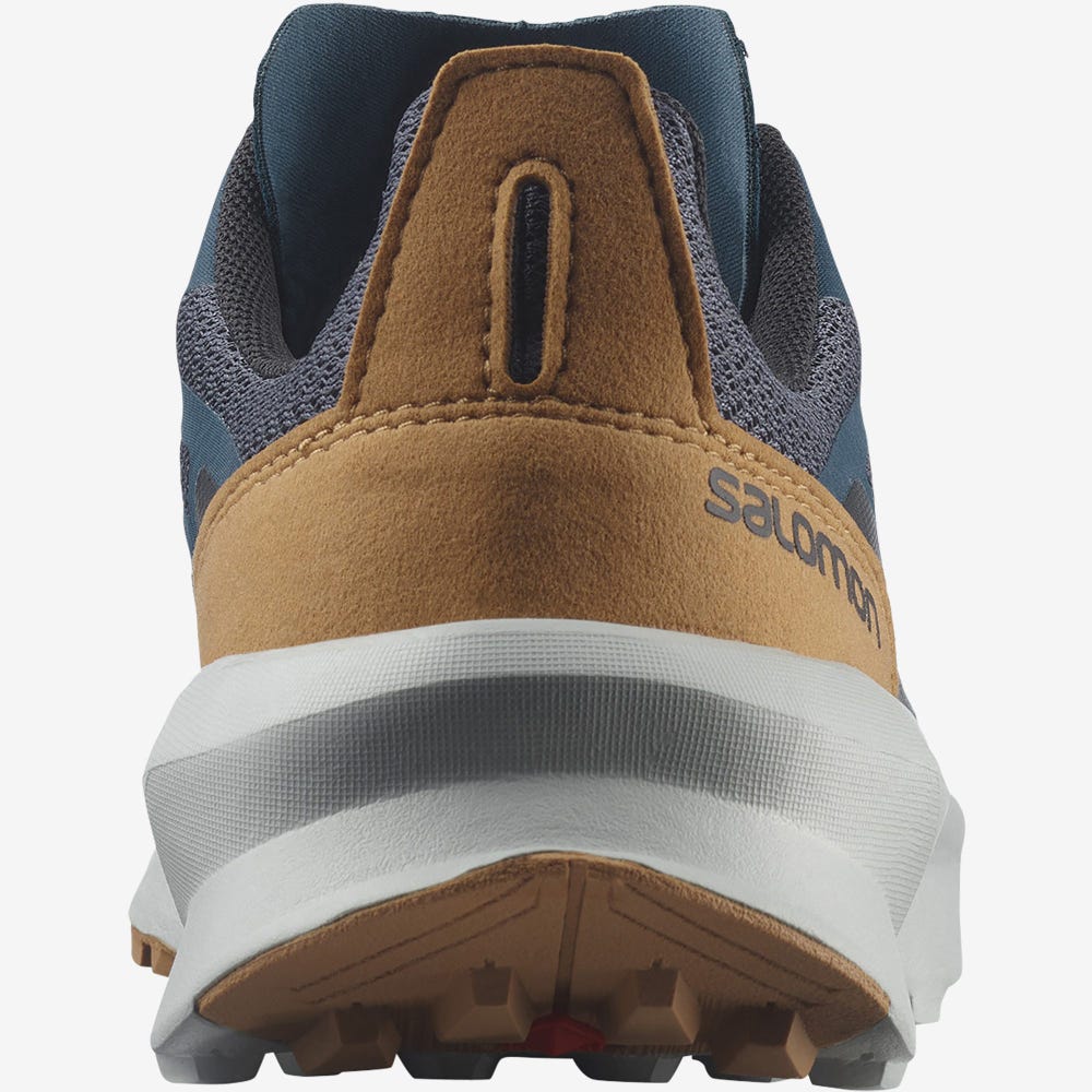 Kids' Salomon PATROL Trail Running Shoes Grey/Blue/Brown | SA34615-594