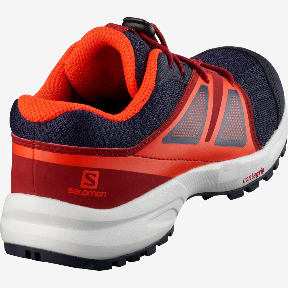 Kids' Salomon SENSE K Running Shoes Blue/Red/Pink | SA70512-564