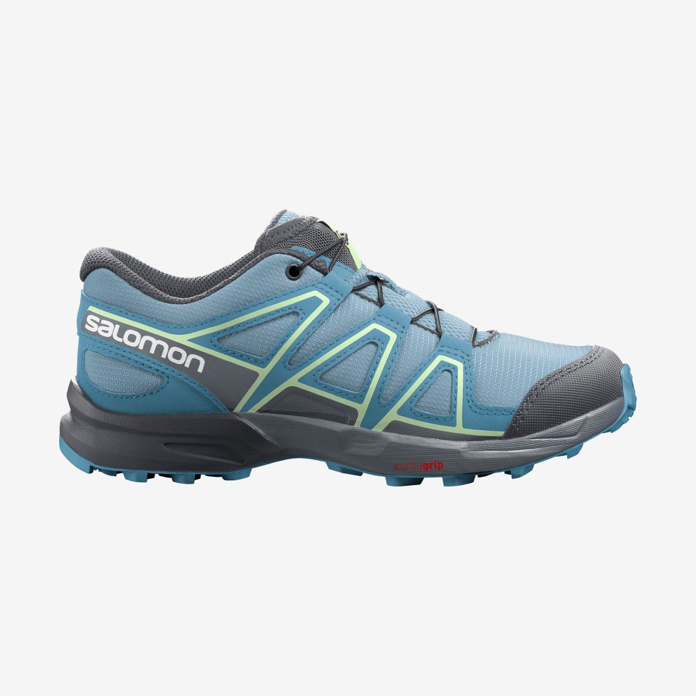 Kids' Salomon SPEEDCROSS Hiking Boots Blue | SA56087-407