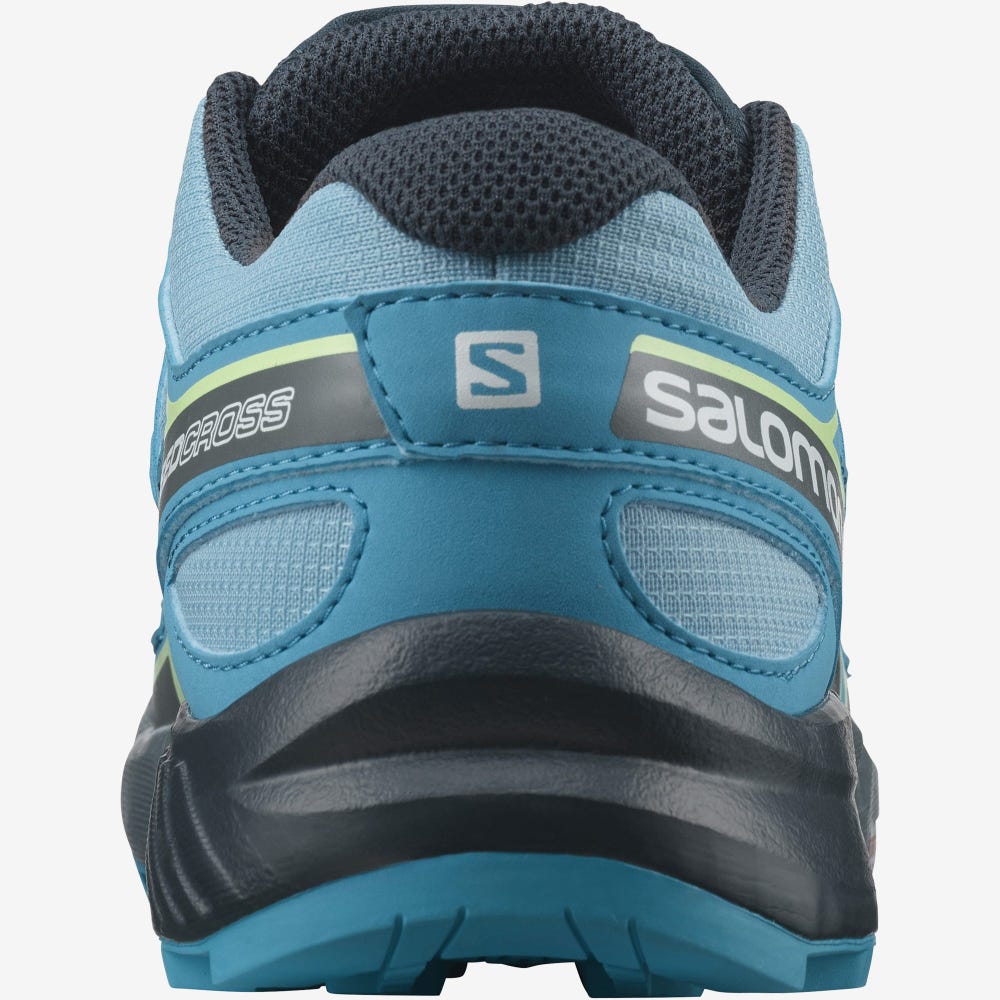 Kids' Salomon SPEEDCROSS Hiking Boots Blue | SA56087-407