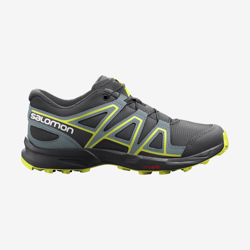 Kids' Salomon SPEEDCROSS Hiking Boots Black | SA83406-914