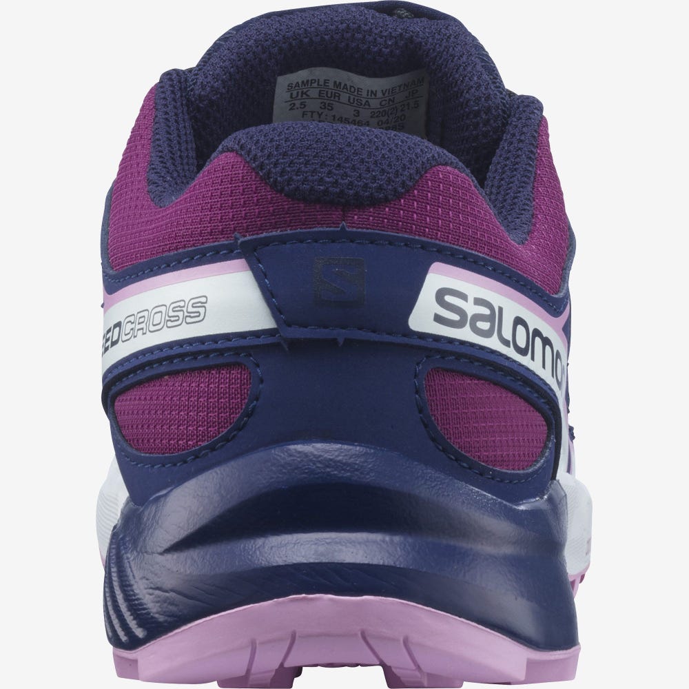 Kids' Salomon SPEEDCROSS Trail Running Shoes Black | SA03179-261