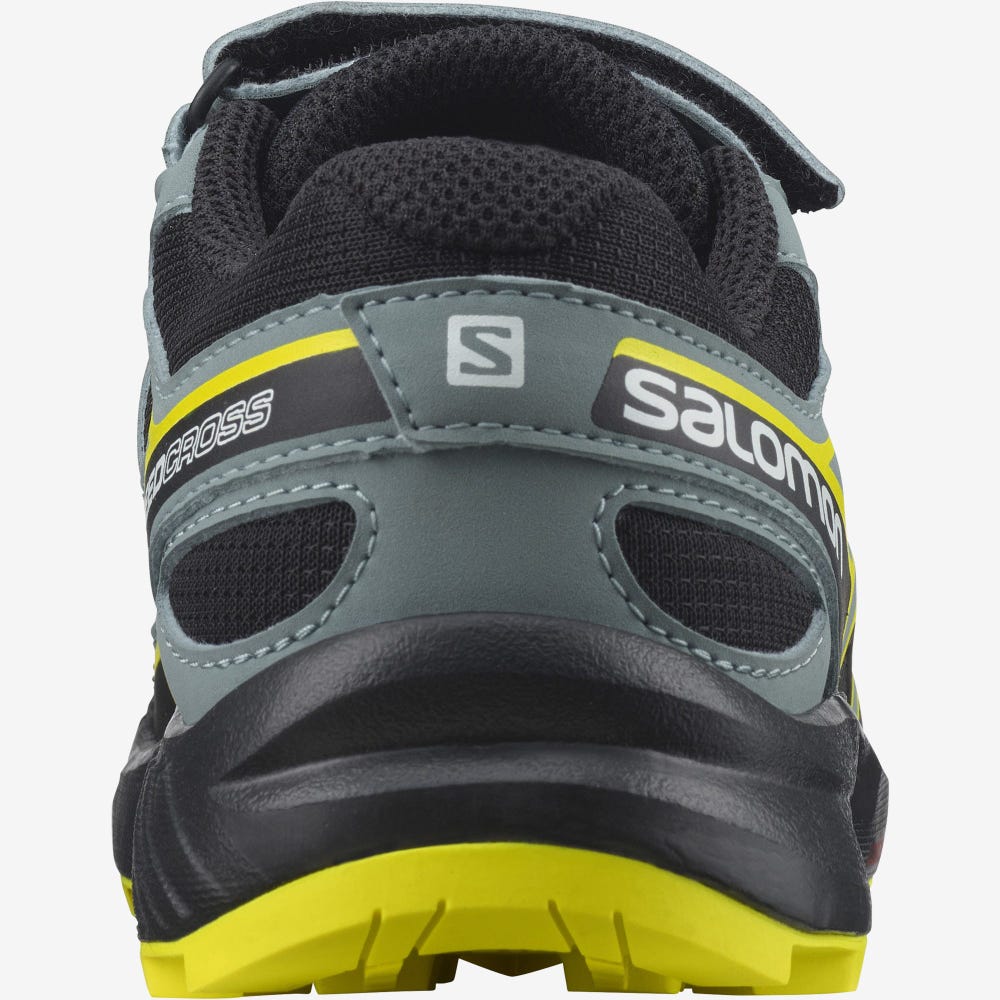 Kids' Salomon SPEEDCROSS Trail Running Shoes Black | SA94752-789