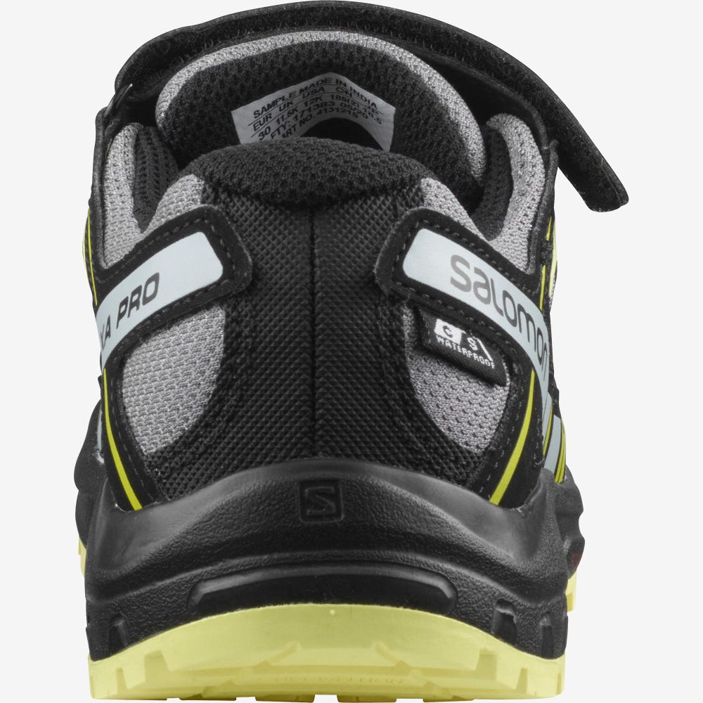 Kids' Salomon XA PRO 3D CSWP K Hiking Boots Black | SA05832-974