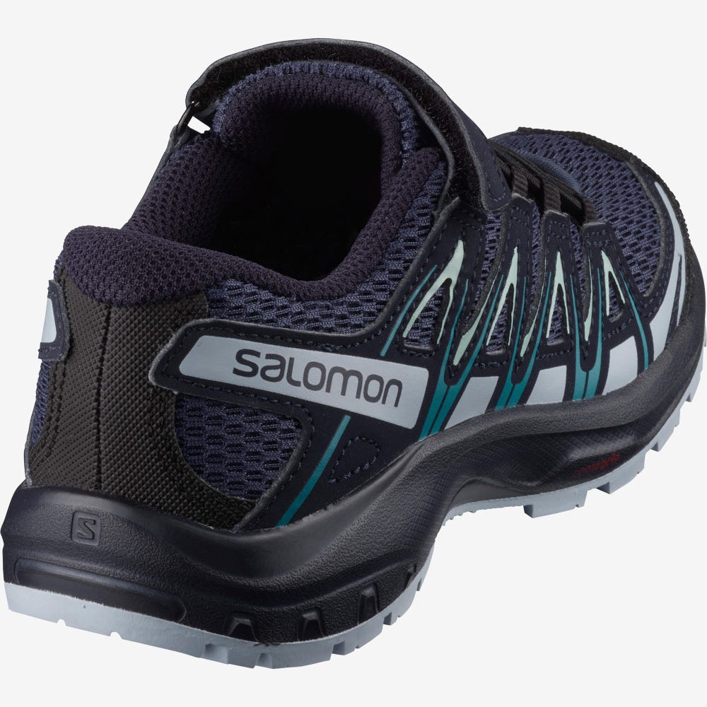 Kids' Salomon XA PRO 3D K Hiking Boots Blue/White | SA13425-481