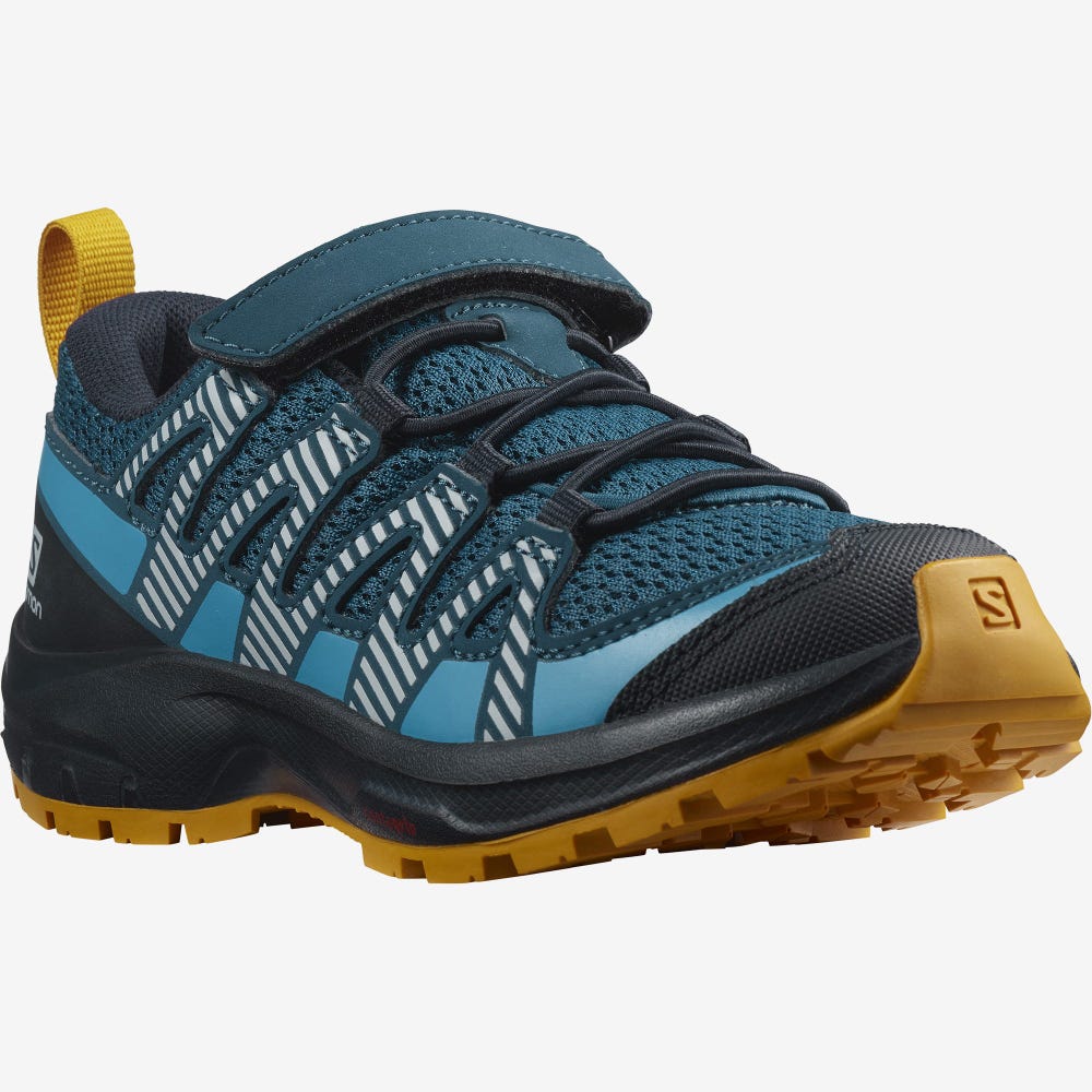 Kids' Salomon XA PRO V8 Hiking Boots Blue | SA62740-672