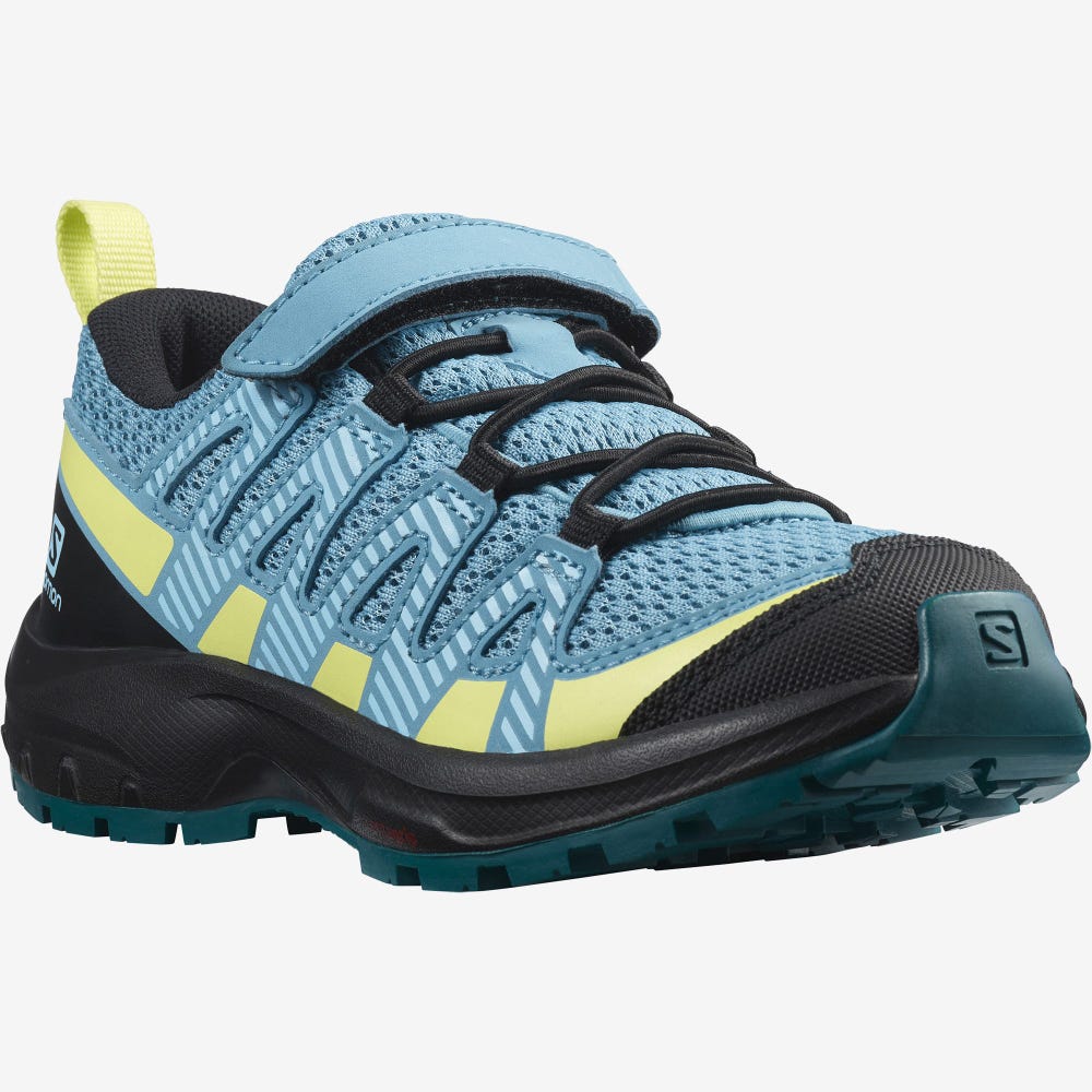 Kids' Salomon XA PRO V8 Trail Running Shoes Blue/Black | SA25187-849