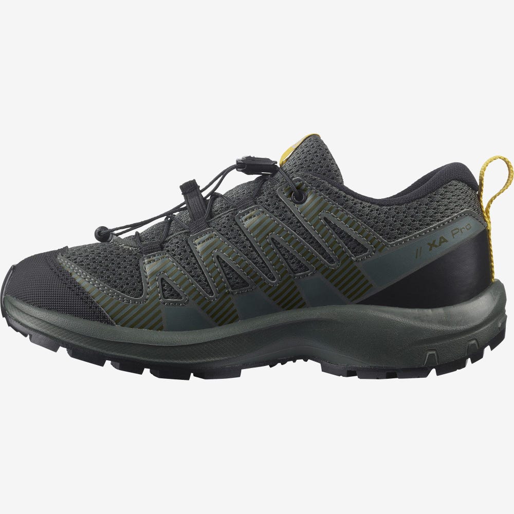 Kids' Salomon XA PRO V8 Trail Running Shoes Black | SA67154-462