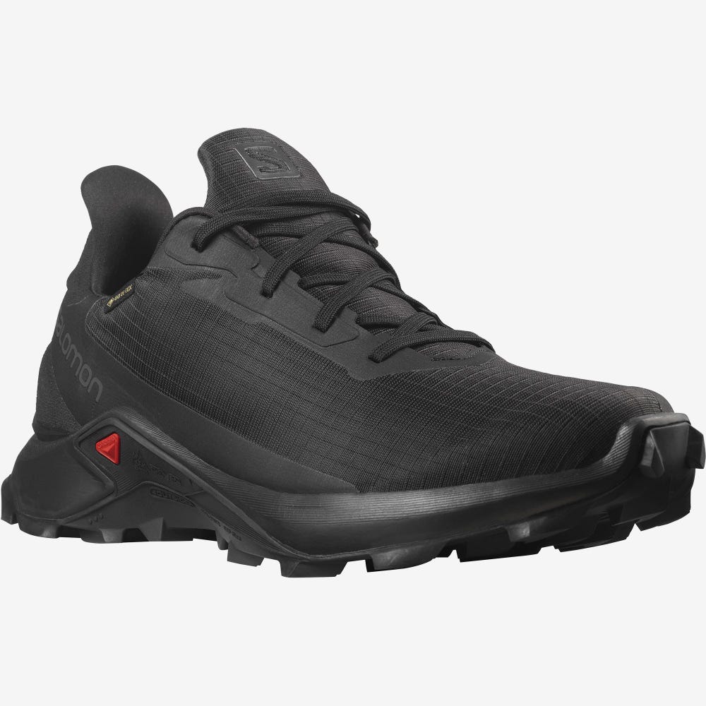 Men's Salomon ALPHACROSS 3 GORE-TEX Trail Running Shoes Black | SA20579-604