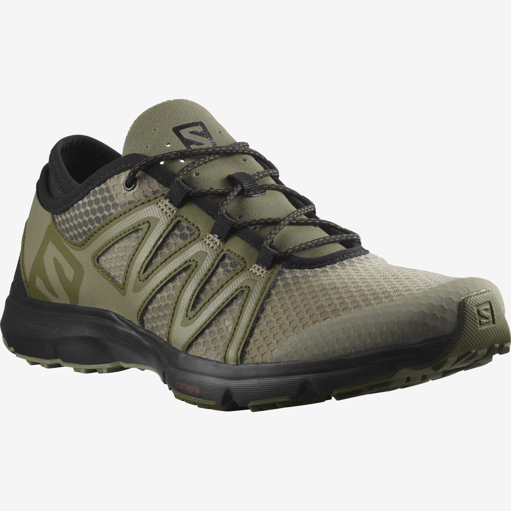 Men's Salomon CROSSAMPHIBIAN SWIFT 2 Sandals Olive/Black | SA83201-034