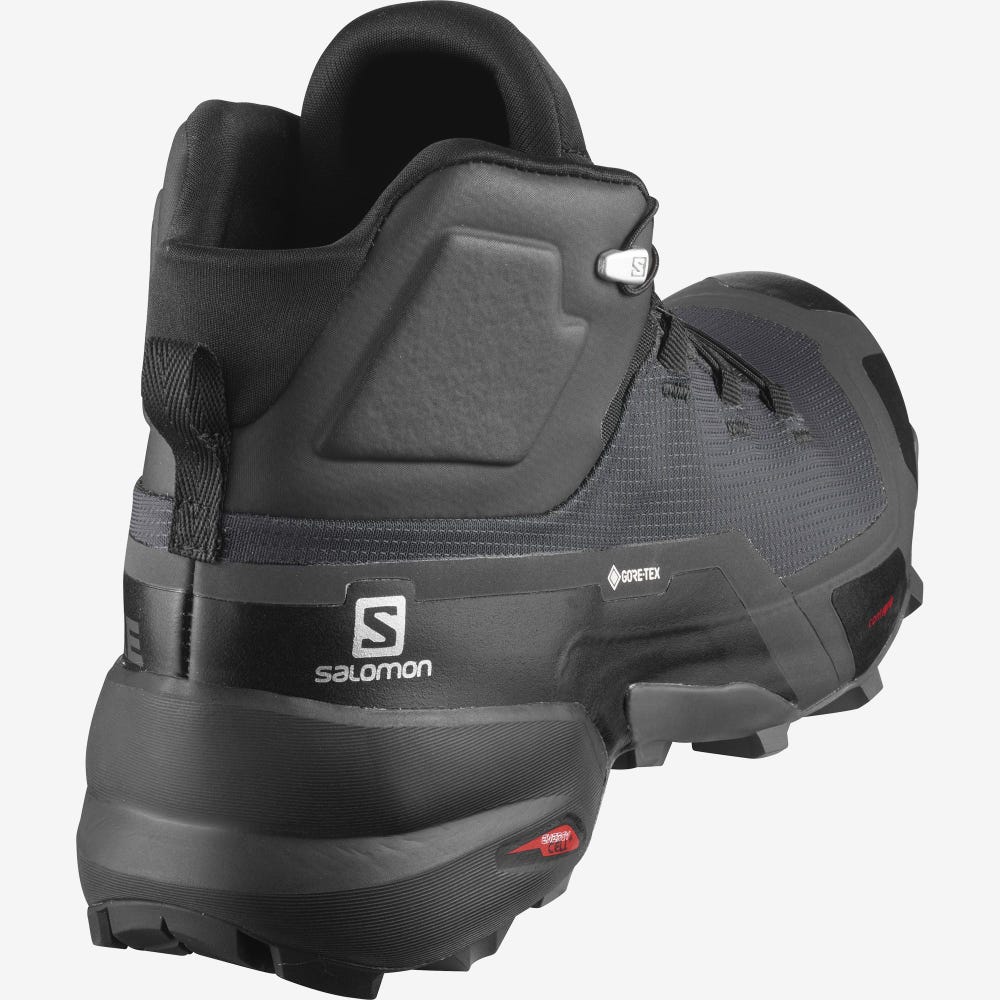 Men's Salomon CROSS HIKE MID GORE-TEX Hiking Boots Black | SA91682-487