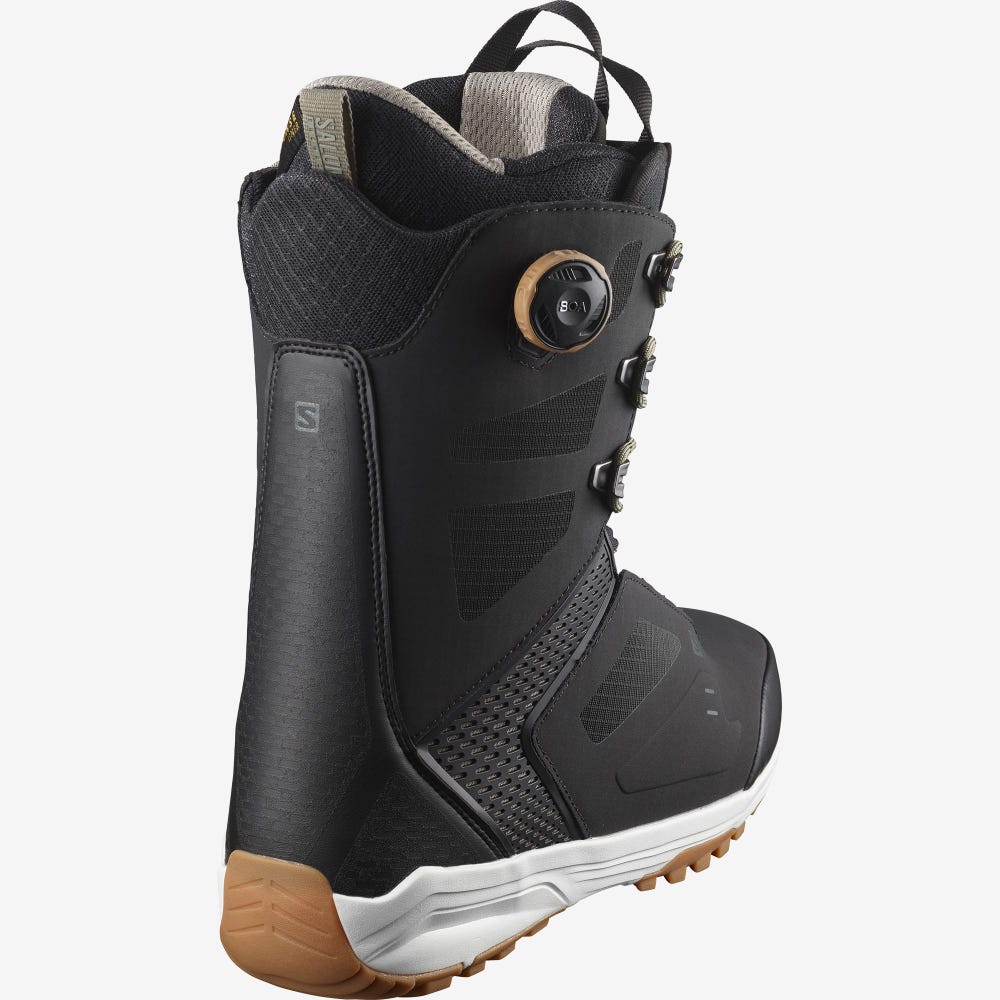 Men's Salomon DIALOGUE LACE SJ BOA Snowboard Boots Black | SA06291-723