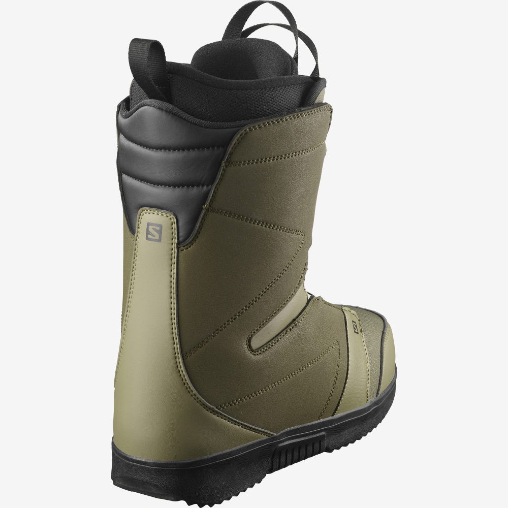 Men's Salomon FACTION BOA Snowboard Boots Olive/Black | SA10675-629