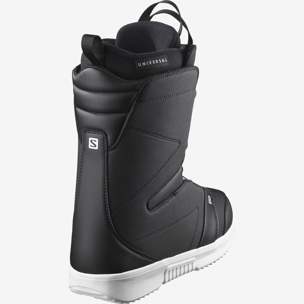 Men's Salomon FACTION BOA Snowboard Boots Black/White | SA34675-618