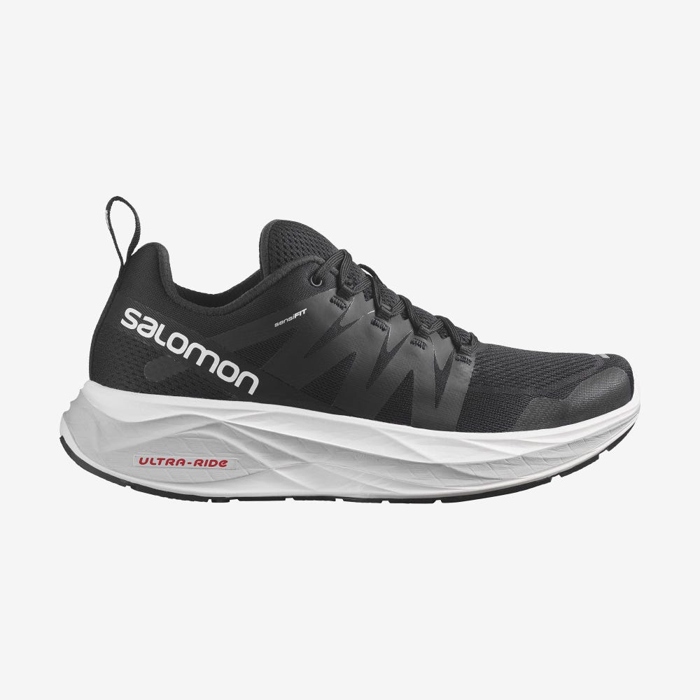 Men\'s Salomon GLIDE MAX Running Shoes Black/White | SA40783-019