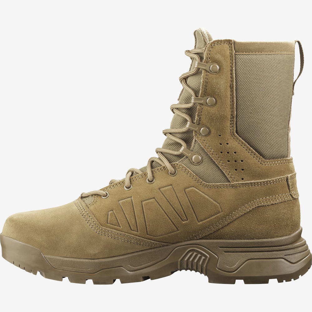 Men's Salomon GUARDIAN Tactical Boots Brown | SA79158-475