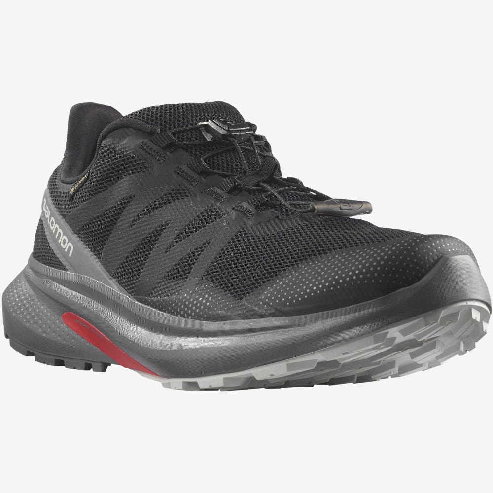 Men's Salomon HYPULSE GORE-TEX Trail Running Shoes Black | SA50621-650