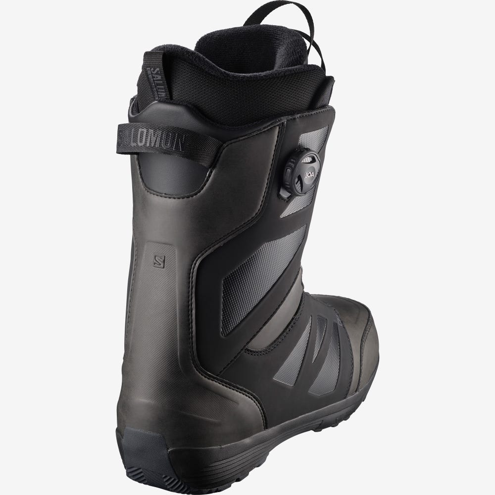 Men's Salomon LAUNCH BOA SJ BOA Snowboard Boots Black | SA93658-637