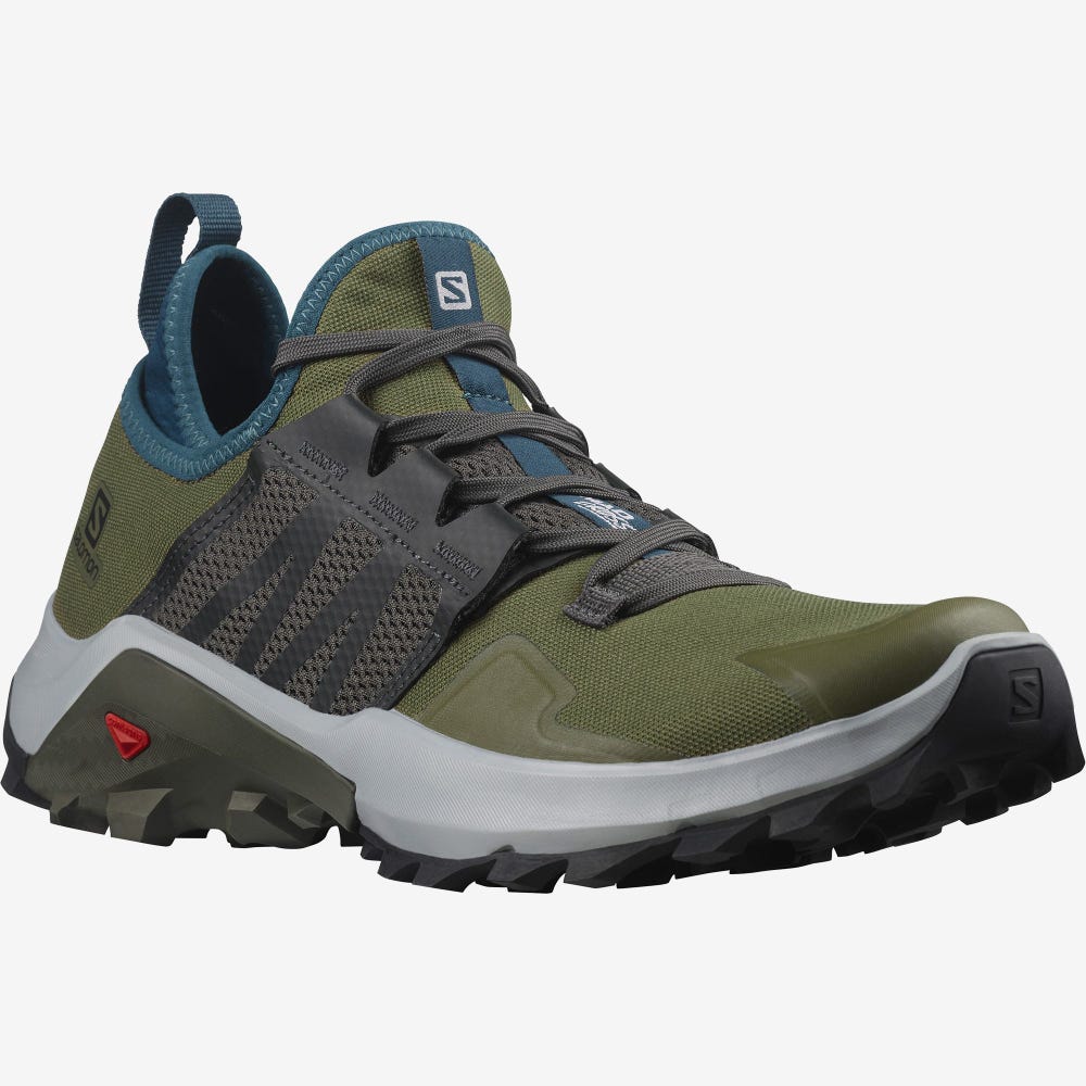 Men's Salomon MADCROSS Trail Running Shoes Olive/Deep Turquoise | SA28415-235