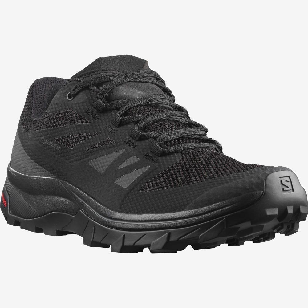 Men's Salomon OUTLINE GORE-TEX Hiking Shoes Black | SA95487-275