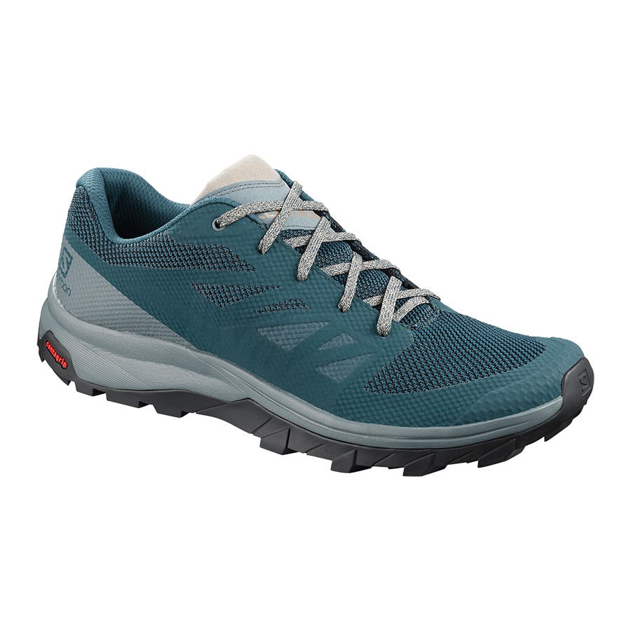 Men\'s Salomon OUTLINE Hiking Shoes Blue/Grey | SA16027-095