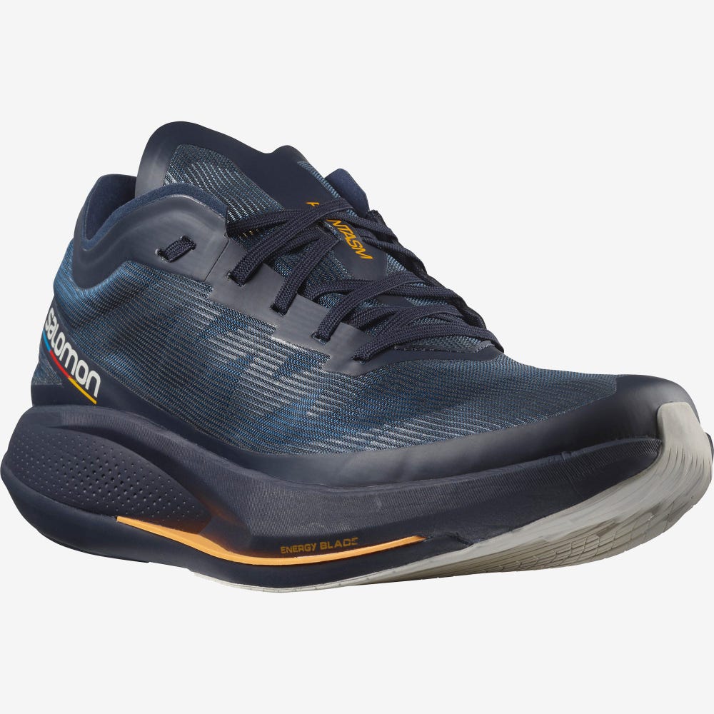 Men's Salomon PHANTASM Running Shoes Indigo/Blue | SA91083-380