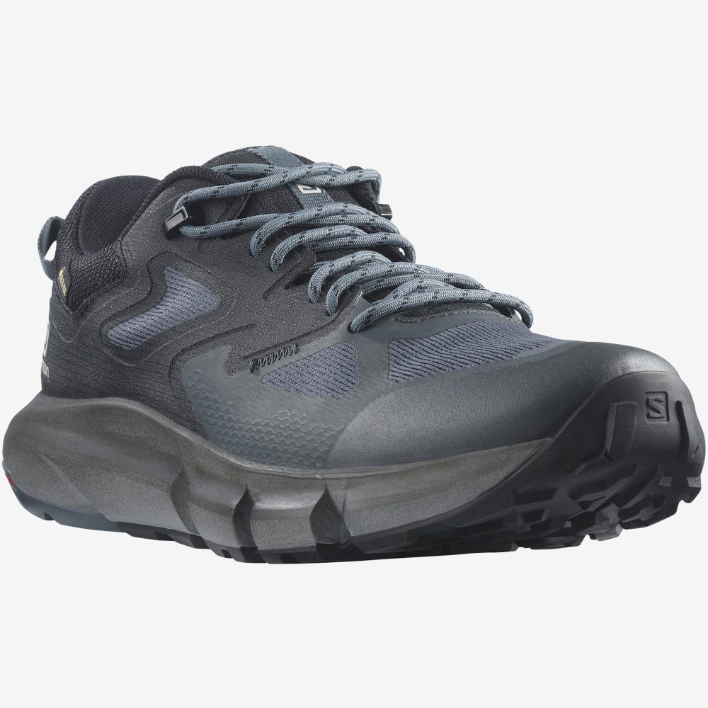 Men's Salomon PREDICT HIKE GORE-TEX Hiking Shoes Grey/Black | SA89064-257