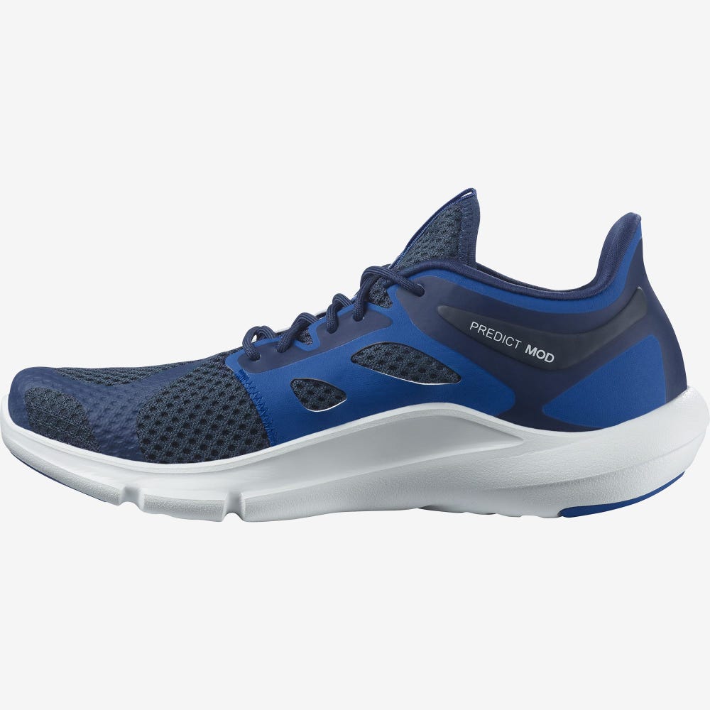 Men's Salomon PREDICT MOD Running Shoes Dark Blue/White | SA52781-456