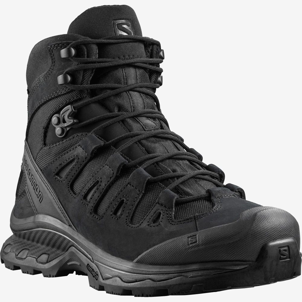 Men's Salomon QUEST 4D FORCES 2 EN Tactical Boots Black | SA04931-102