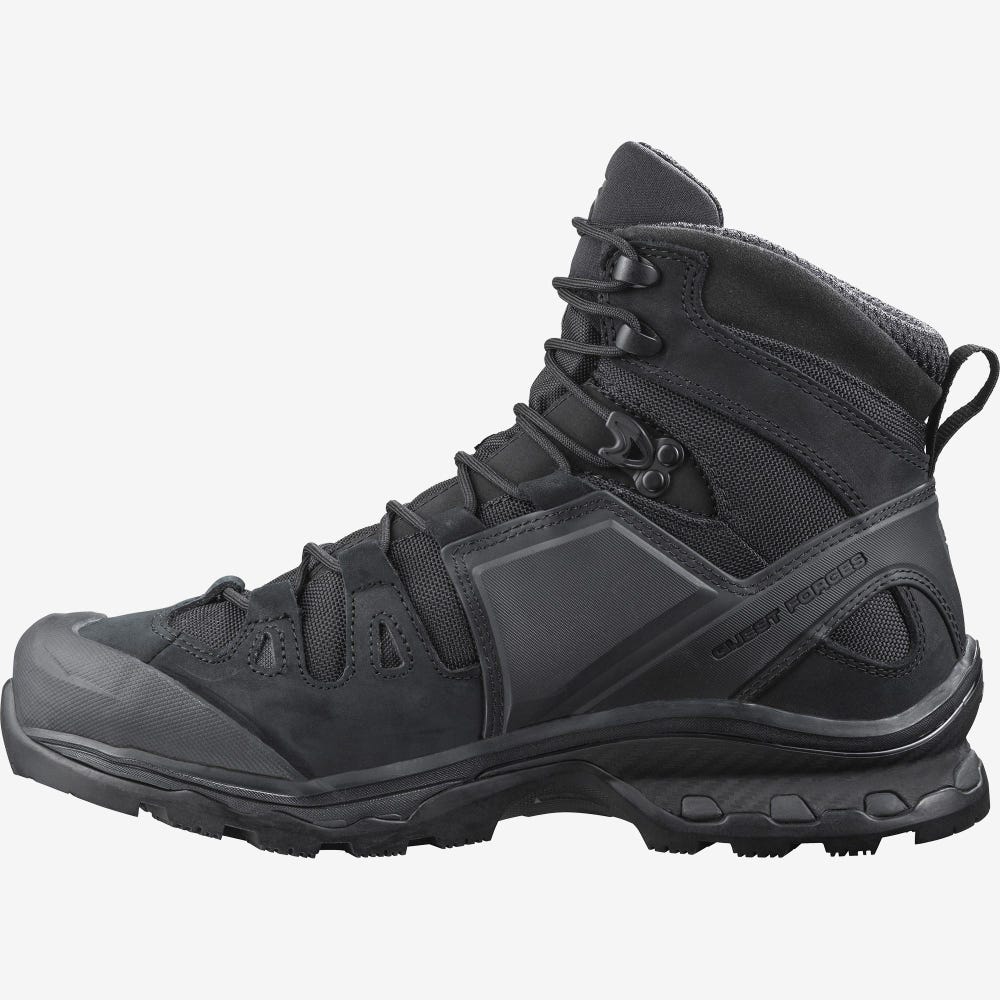 Men's Salomon QUEST 4D FORCES 2 EN Tactical Boots Black | SA04931-102