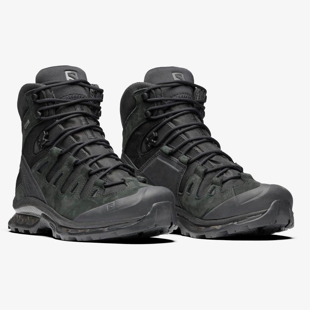 Men's Salomon QUEST 4D GORE-TEX ADVANCED Sneakers Black | SA97083-081