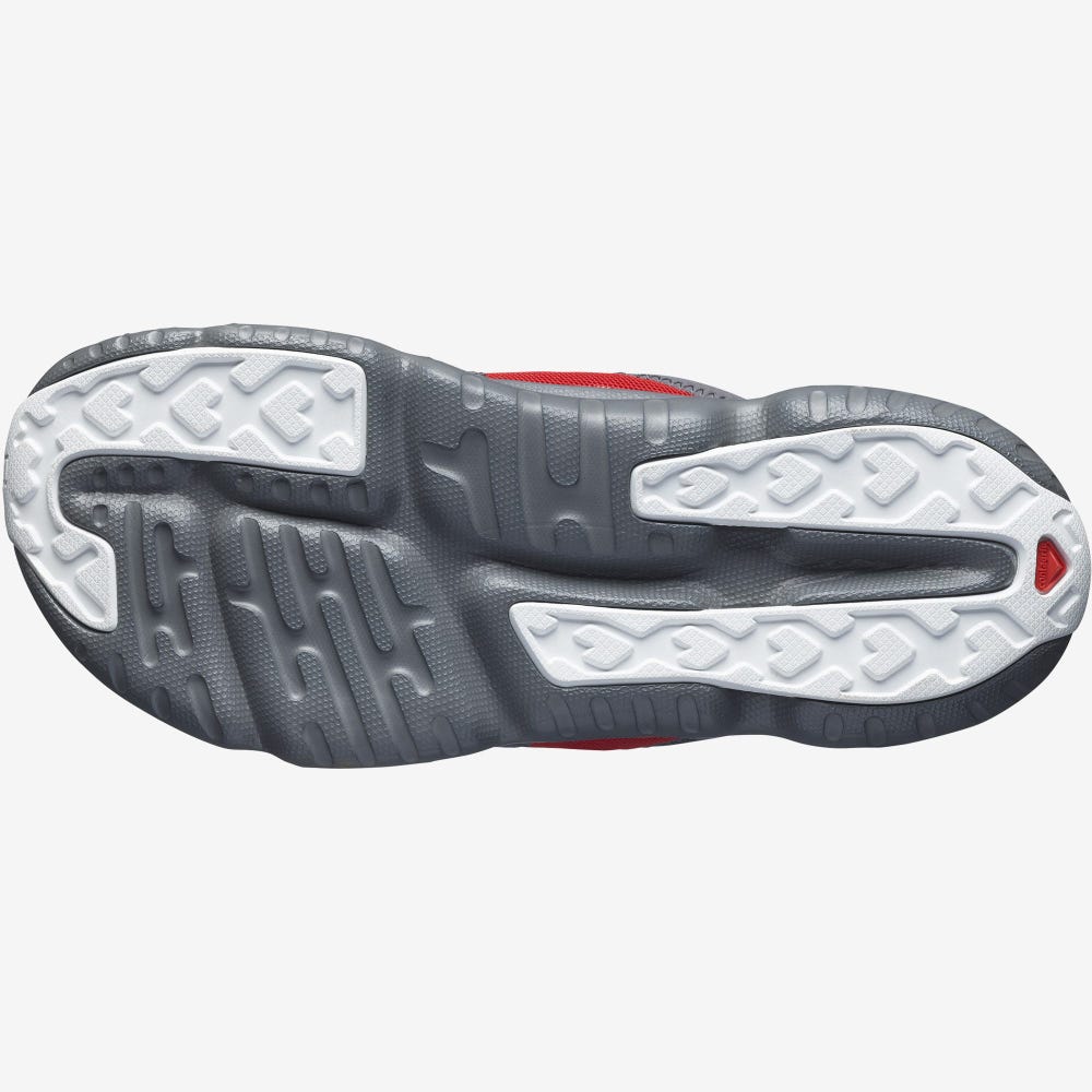 Men's Salomon REELAX BREAK 5.0 Flip Flops Grey/Red/White | SA07942-578