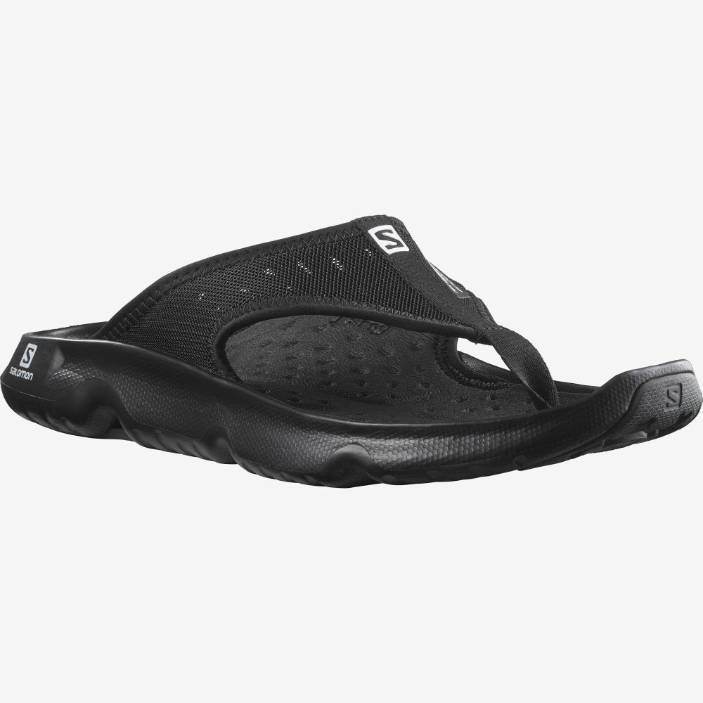 Men's Salomon REELAX BREAK 5.0 Flip Flops Black | SA40237-053