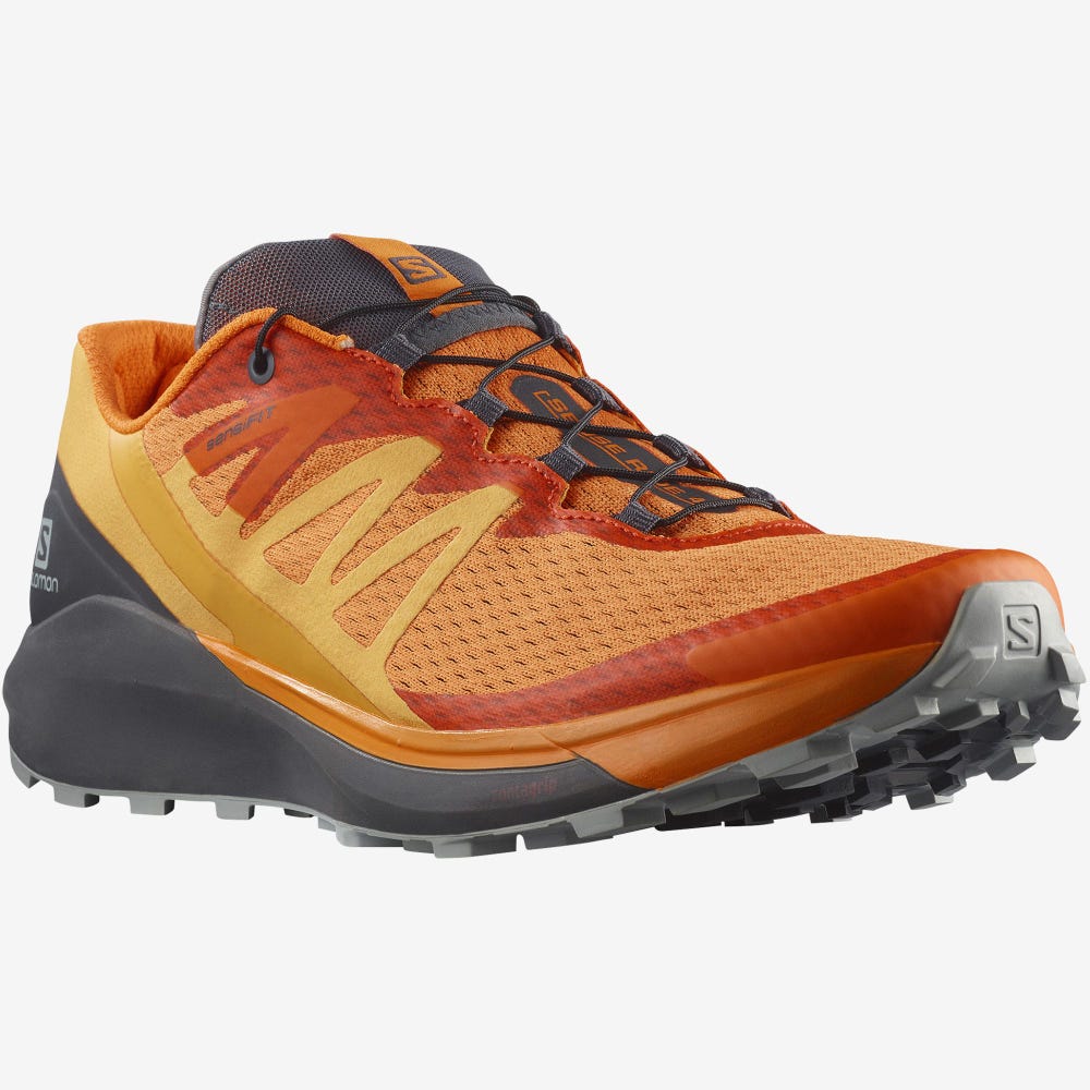 Men's Salomon SENSE RIDE 4 Trail Running Shoes Orange | SA98614-859