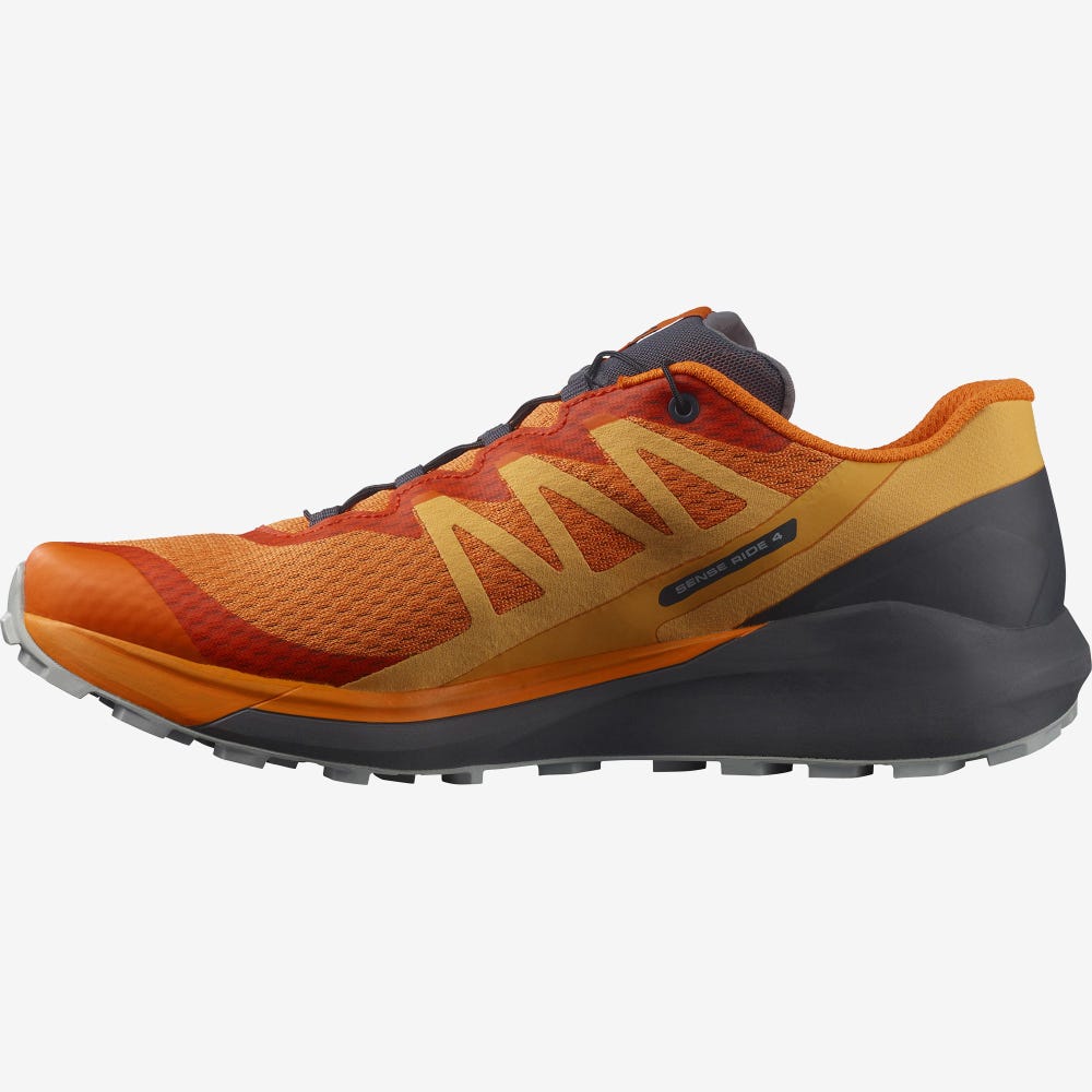 Men's Salomon SENSE RIDE 4 Trail Running Shoes Orange | SA98614-859