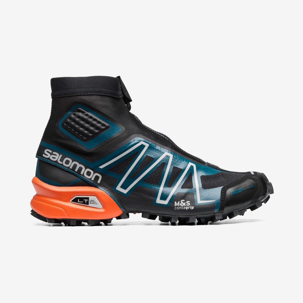 Men\'s Salomon SNOWCROSS ADVANCED Sneakers Black/Blue/Red Orange | SA85497-685