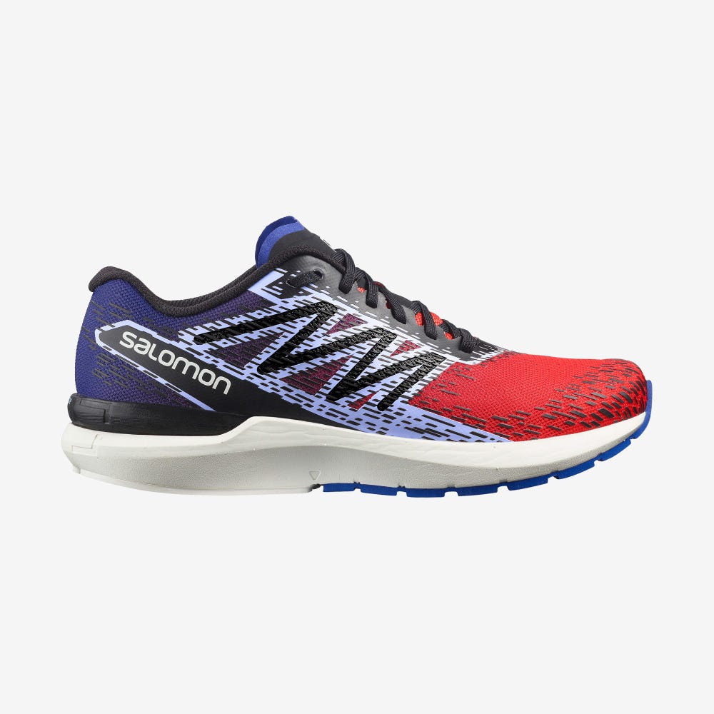 Men\'s Salomon SONIC 5 BALANCE Running Shoes Red/Blue/Black | SA03529-790