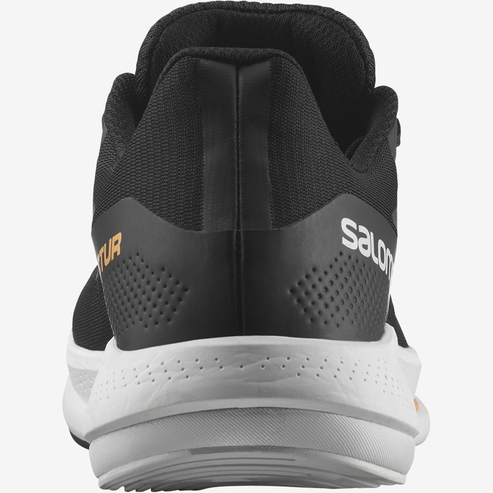 Men's Salomon SPECTUR Running Shoes Black/White/Orange | SA34816-978