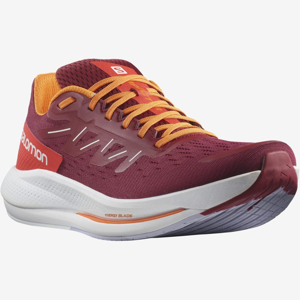 Men's Salomon SPECTUR Running Shoes Red/Orange/Purple | SA31520-639