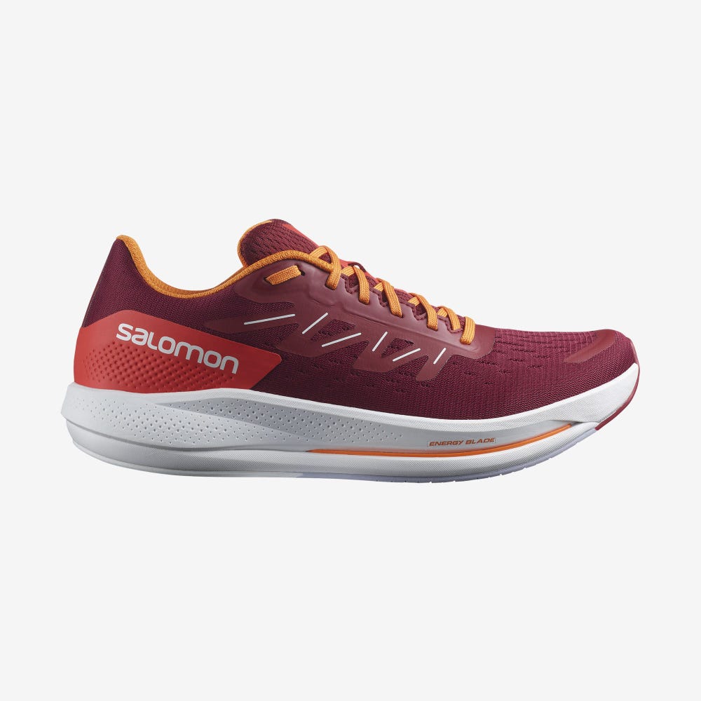 Men\'s Salomon SPECTUR Running Shoes Red/Orange/Purple | SA31520-639