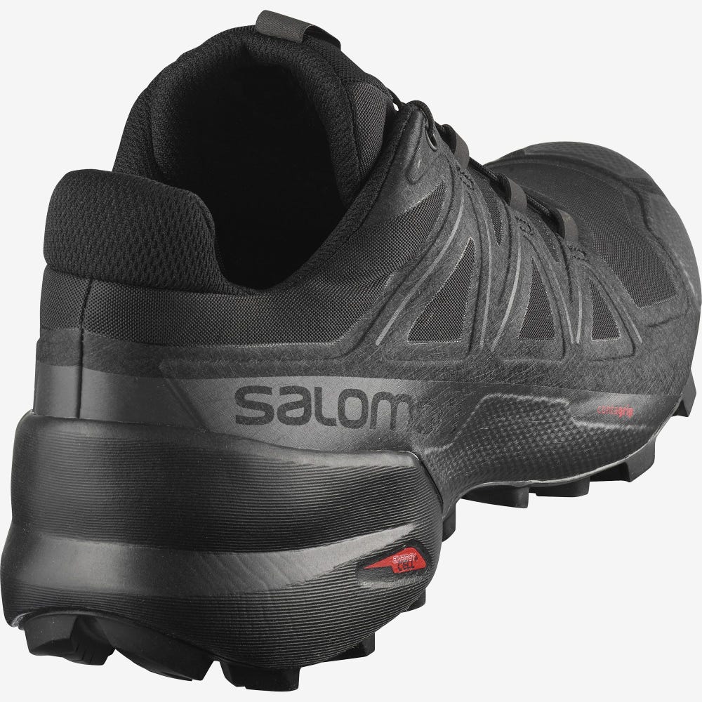 Men's Salomon SPEEDCROSS 5 Trail Running Shoes Black | SA49823-073