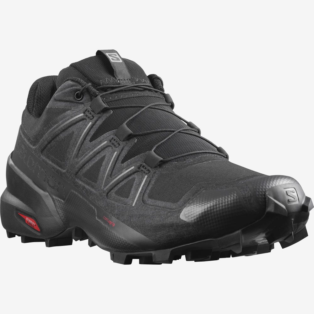 Men's Salomon SPEEDCROSS 5 Trail Running Shoes Black | SA49823-073