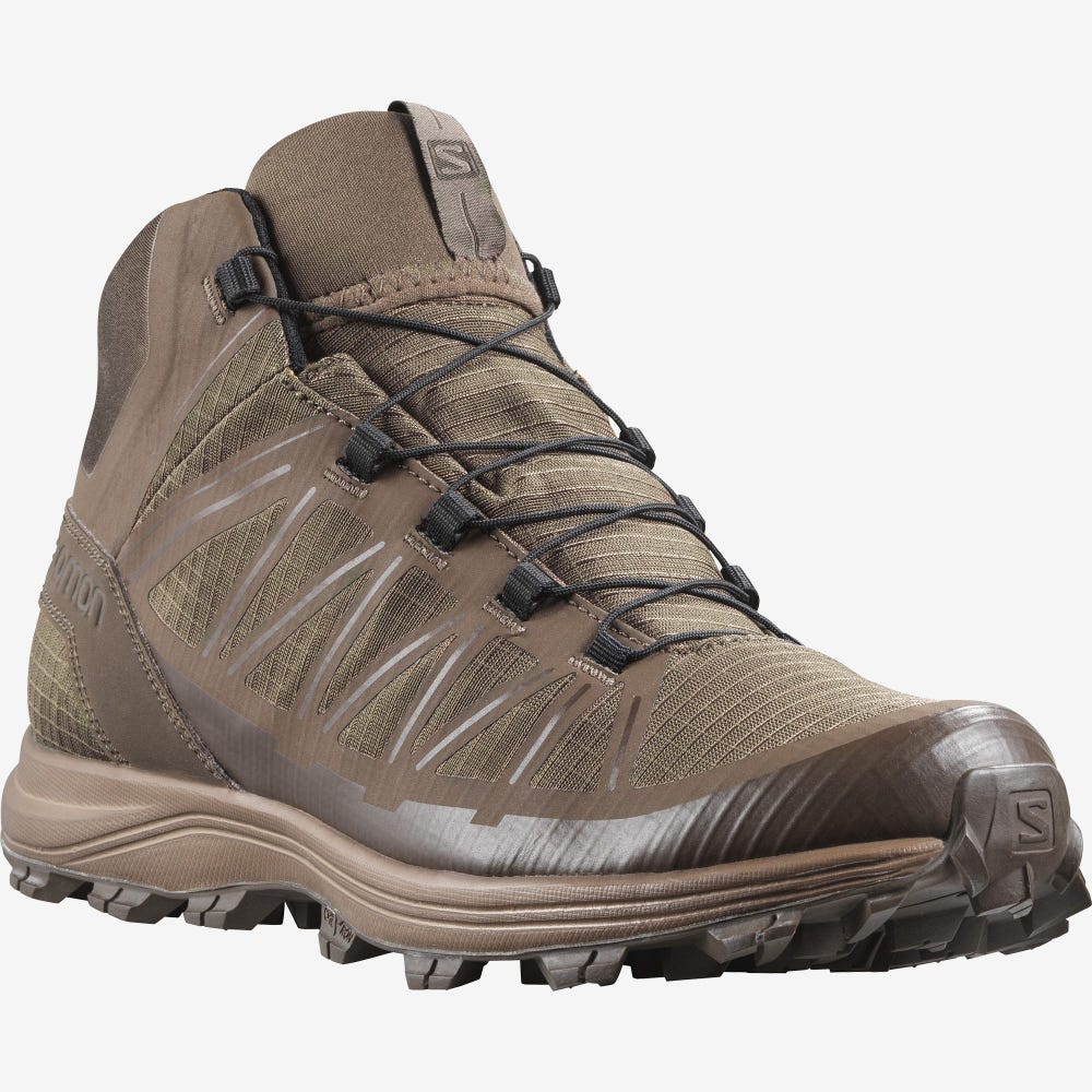 Men's Salomon SPEED ASSAULT Tactical Boots Light Brown | SA14076-401