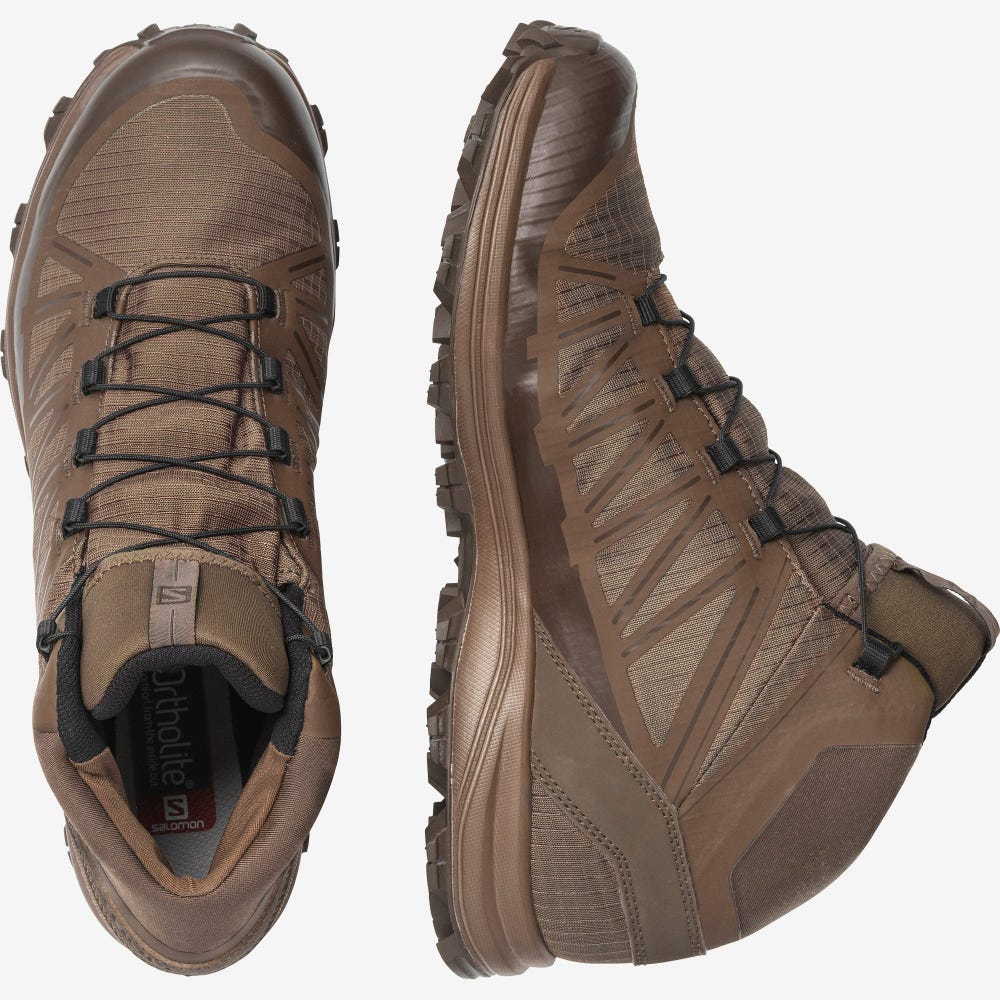 Men's Salomon SPEED ASSAULT Tactical Boots Light Brown | SA14076-401