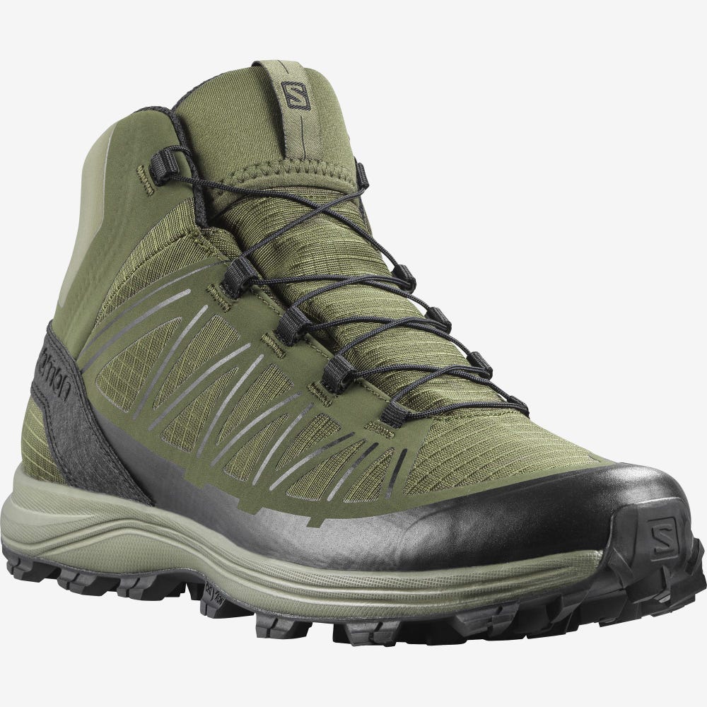 Men's Salomon SPEED ASSAULT Tactical Boots Olive/Black | SA35268-930