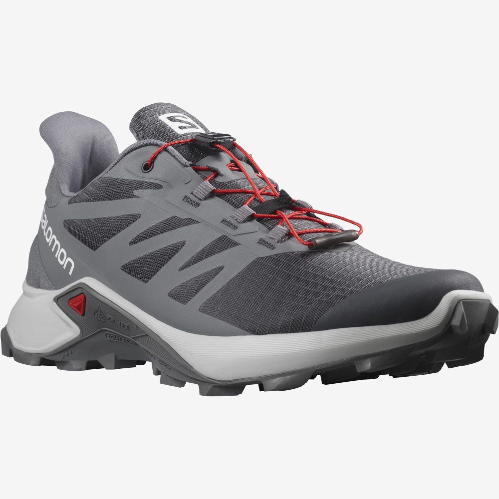 Men's Salomon SUPERCROSS 3 Trail Running Shoes Grey | SA18074-084