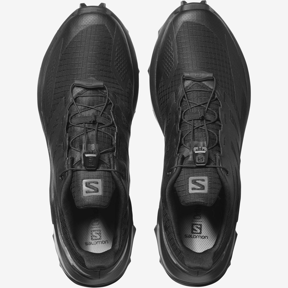 Men's Salomon SUPERCROSS BLAST Trail Running Shoes Black | SA52304-436