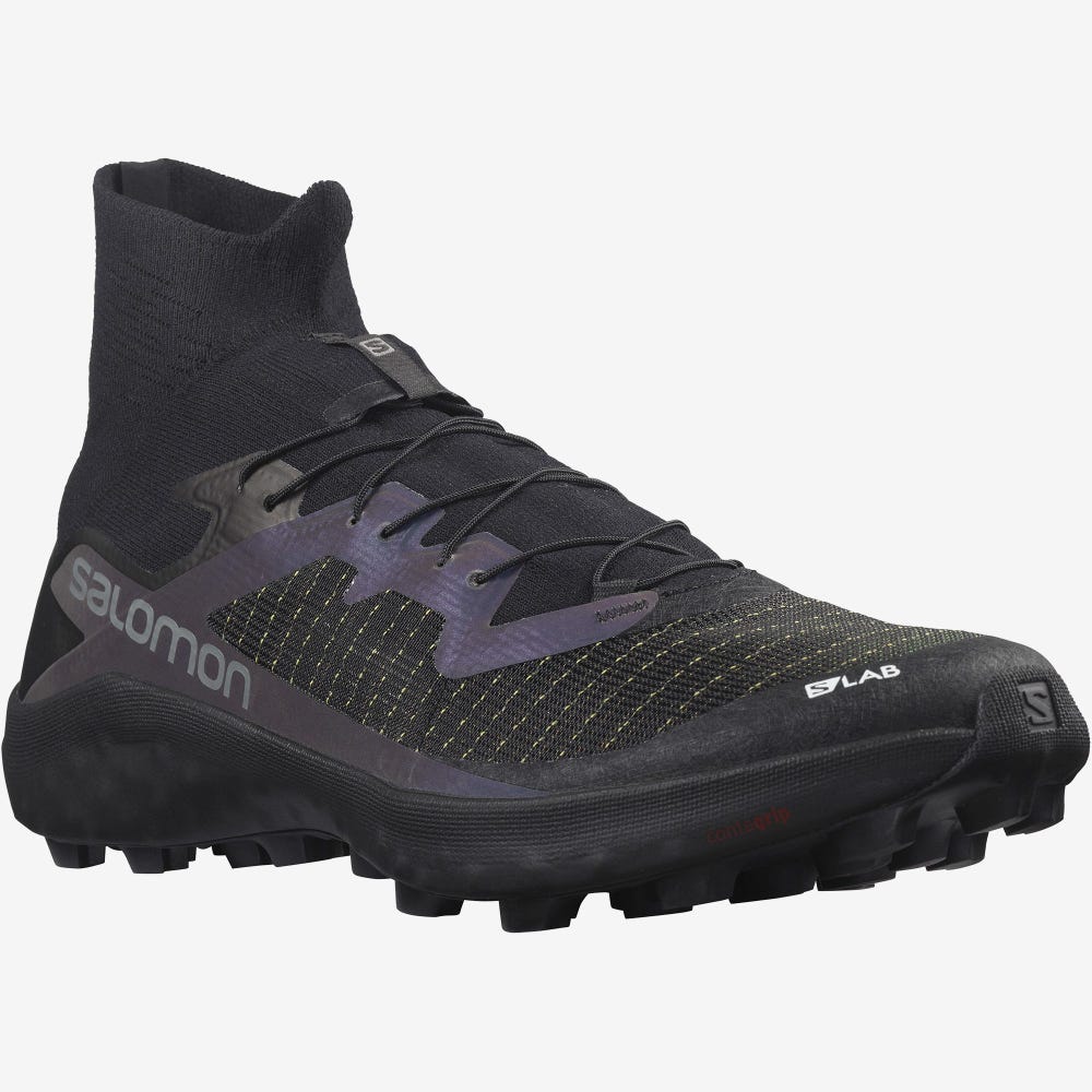 Men's Salomon S/LAB CROSS 2 Trail Running Shoes Black | SA41398-281