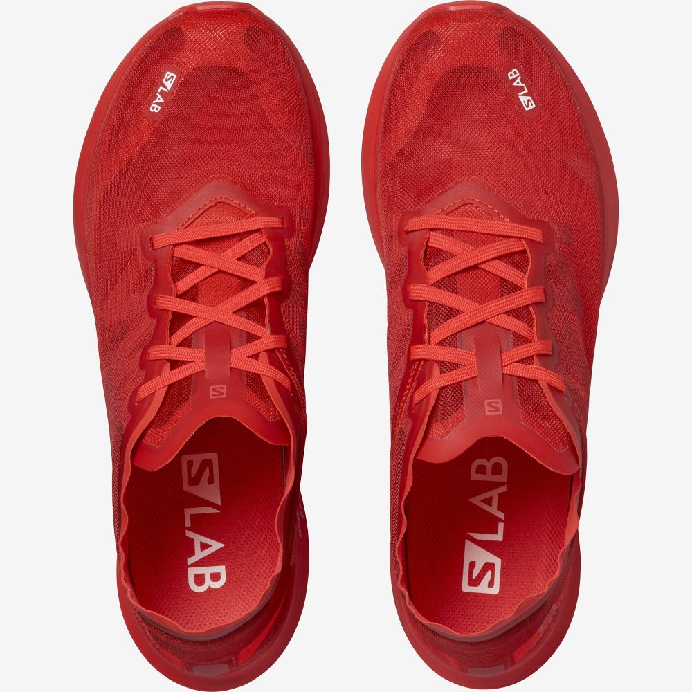 Men's Salomon S/LAB PHANTASM Running Shoes Red/Red/Red | SA54280-381