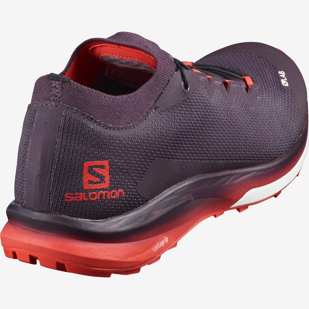 Men's Salomon S/LAB ULTRA 3 Trail Running Shoes Purple/Red | SA65879-415